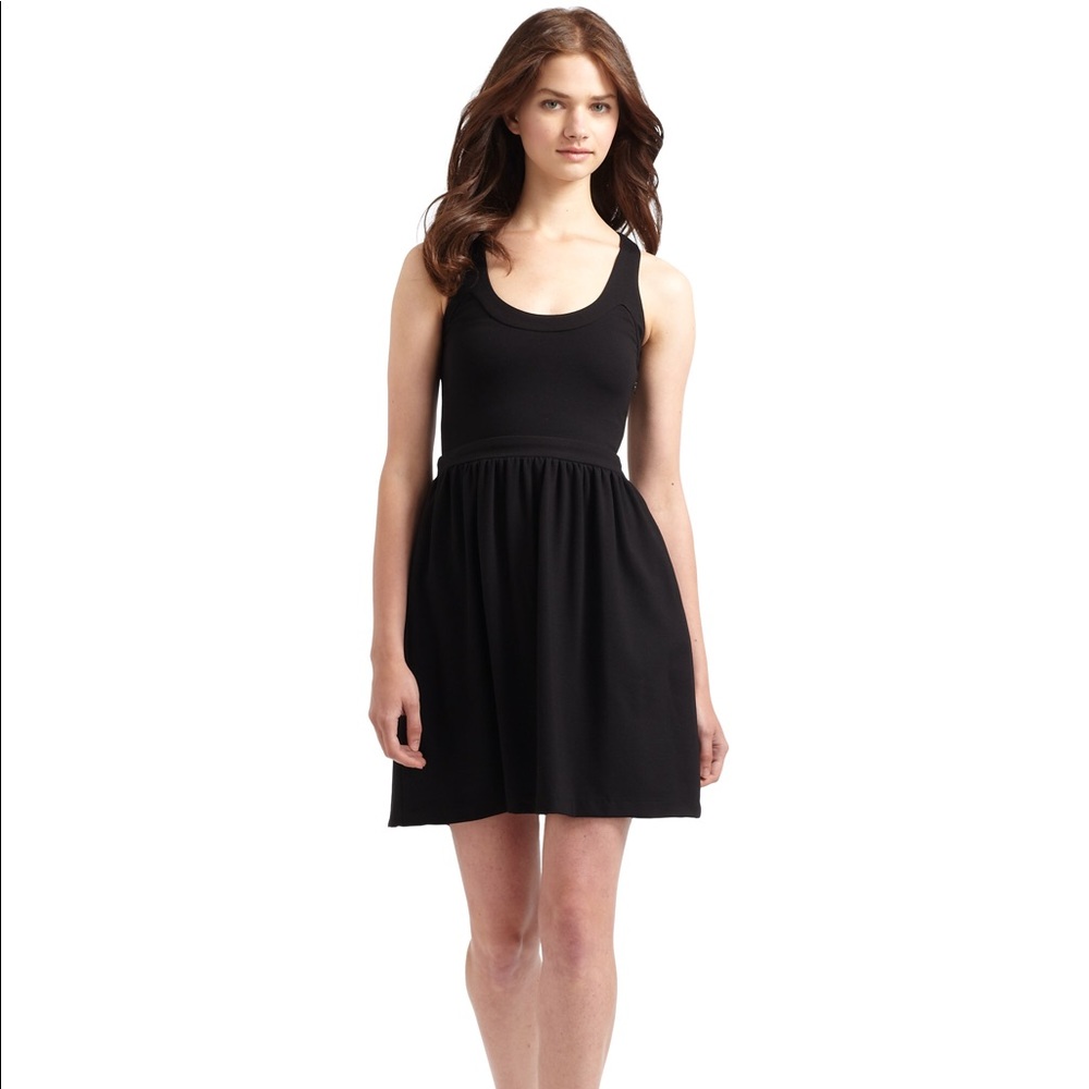 Cynthia Rowley Double Knit Racer Back Dress